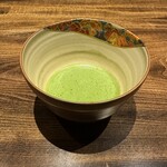 温石 - 〆のお抹茶、けっこうなお手前でした。