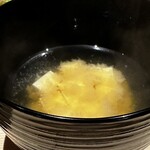 温石 - 優しいお味噌汁　ご飯の美味しさを引き立てます。