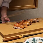 温石 - ワクワクの真打ちの登場、いつもにも増して皮がパリパリ