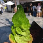 ますだ茶舗 - 抹茶ソフトクリーム500円(2024.9.7)