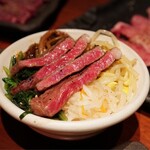 265133307 - ライス頼んでお手製の哲炙りステーキビビンバ！！