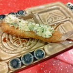 Kushi no Bo Mitsui No Mori Ten - Kisu. This is a must-order dish. I love the fluffy white fish!♪