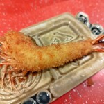 Kushi no Bo Mitsui No Mori Ten - Sweet Shrimp. Crispy with a delicious miso flavor in the head!