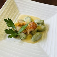 ビュッフェ＆カフェレストラン ナイト＆デイ - 海老とほうれん草のニョッキ 雲丹のクリームソース