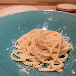 和酒と洋菜 グルミレ - 小田原レモンとパルミジャーノのスパゲッティ