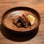 暁煙 - 秋刀魚の燻製と発酵マッシュルーム