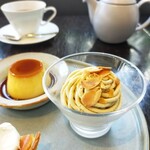 サロン・ド・テ・モロゾフ - モンブラン　下はバニラアイス。想像以上に美味しかった♡