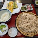 そば処ふじさと - 天ざるそば定食