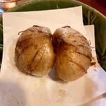 まぐろ坊 - ジャンボニンニク揚げ