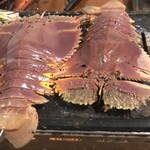 ししくい - ぞうり海老も鉄板焼きで