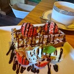 ロッキーガーデン - ※イチゴの時期限定！ワッフル¥５５０(セット¥850)