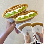 オザキクレープ - 贅沢シャインマスカットホイップ