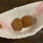 そば処紅山水 - 玉こん２個でタマタマと呼ぶそうです