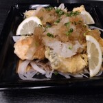 お食事処 多七 - 鮭の天ぷら。