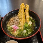資さんうどん - ミニ肉ごぼう天うどん