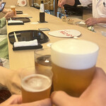 山玄茶 - 生ビールでカンペー♪(*^^)o∀*∀o(^^*)♪