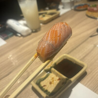 黄金出汁しゃぶと江戸前寿司 肉のあさつ 梅田お初天神店 - 