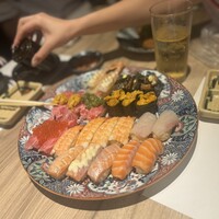黄金出汁しゃぶと江戸前寿司 肉のあさつ 梅田お初天神店 - 