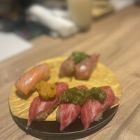 黄金出汁しゃぶと江戸前寿司 肉のあさつ 梅田お初天神店 - 