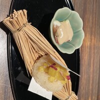 和 is 魯菴 - さつまいもおこわ？　と　イチジクの胡麻クリーム