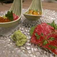 焼肉かなう - 【叶】和牛ユッケ・海鮮ユッケ　二種 ・黒毛和牛刺し　二種