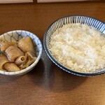 仙台中華そば 銘店嘉一 - Bセット（鶏皮と白飯）
