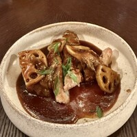THE CONDER HOUSE - 鶏もも肉と秋野菜の山椒餡かけ