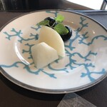 松阪牛 よし田 - デザート（梨・ぶどう）