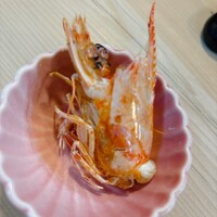 割烹 むら山 - 車えび頭素揚げ(車えび刺しは撮り忘れ)