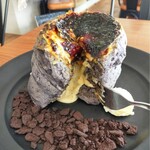 512 CAFE＆SWEETS - これですよこれ。焼き芋感はあんまりないけどふわふわのパンケーキ生地もカスタードも美味しかった。