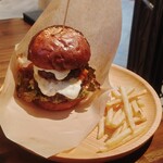 みのりキッチン - ダブルチーズハンバーガー