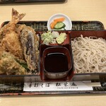 松栄庵 - 合せ天重　冷たいそば
