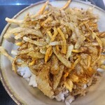 ゆで太郎 もつ次郎 - かき揚げ丼