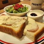 プロント - ハムチーズトーストセット（ヨーグルト選択）