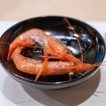 うを徳 - 2024.9 ちょっと酔っ払い海老（増毛産甘海老の紹興酒漬け）