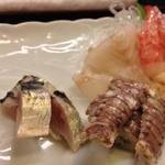 寿司処 博 - 2014,Apr　左端が鰊の酢締め