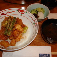 てんぷら 山の上 Roppongi 東京ミッドタウン店 - かき揚げ丼