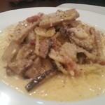 クアドリフォーリオ - ２０１４・３月　キノコとユリ根のカルボナーラ