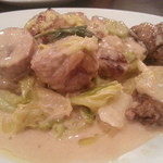 クアドリフォーリオ - ２０１４・３月　ホロホロ鳥のインボルティーニと、モモ肉のソテー