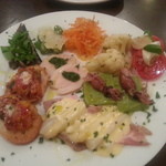 クアドリフォーリオ - ２０１４・４月　前菜盛り合わせ