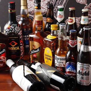 定番酒からインド・ネパール酒まで幅広くご用意◆居酒屋利用も◎