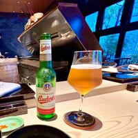 焼鳥 篠原 - チェコのブドバーというビール　甘味と苦味のあるビール