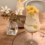 蘖 - 桃のパフェ