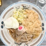 中華そば みたか - ワンタンメン油そば半熟卵付き