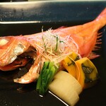 海の湯宿　花しぶき - 中皿  金目鯛の漁師煮