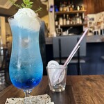 清見台カフェ - ↑クリームソーダ✨