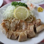源氏食堂 - ブタ肉塩焼ライス(上)
