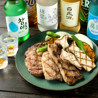 韓国のお酒＆ソフトドリンクが充実！飲み放題付きコースも◎