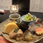 キッチン ウィル - お昼営業時の前菜盛り