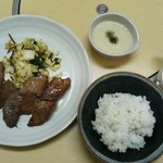 Umaaji Gyuu Tan Tamadaya - 牛タン麦とろ定食